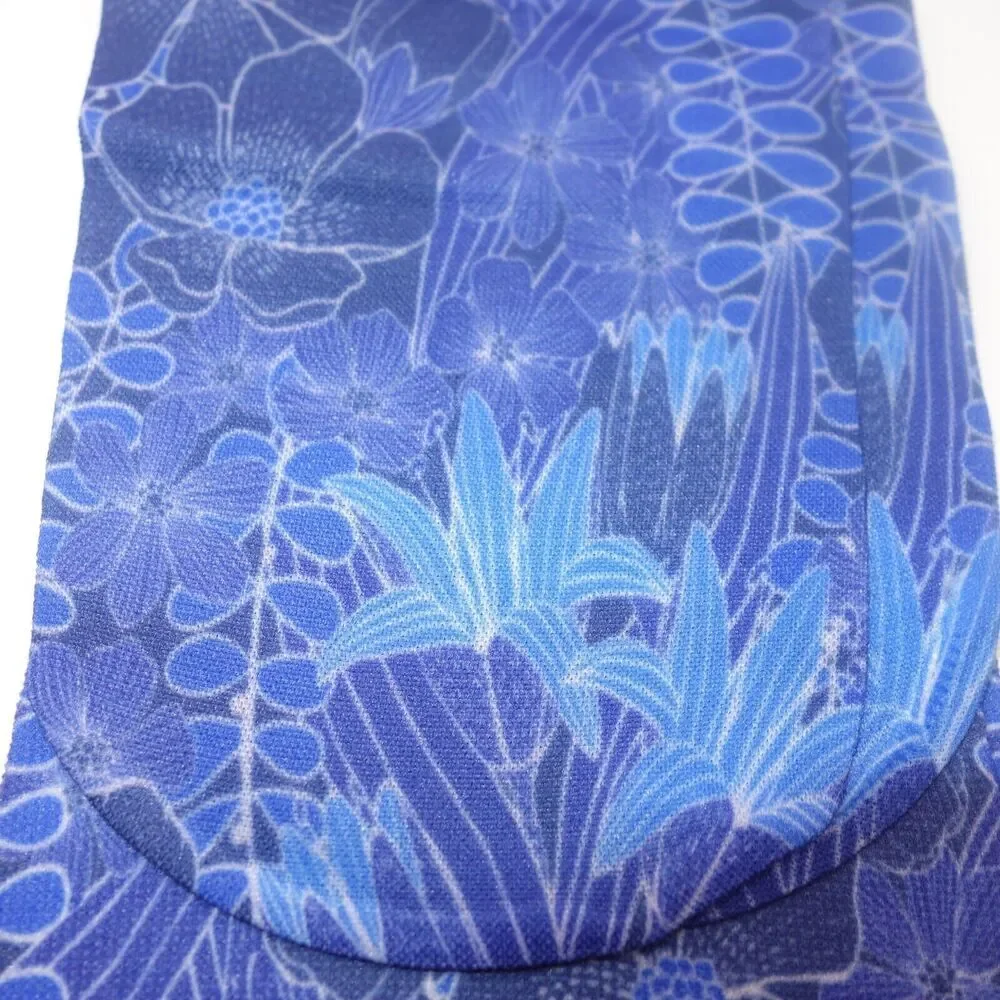 NEW Cutieful Therapeutic Compression Socks Fits Size 5-11 Blue Floral Flowers